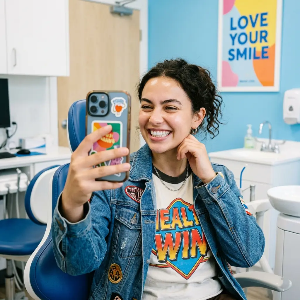 Almost-invisible clear Invisalign aligners at Valley Smiles Dental